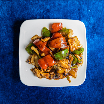 Black Bean Chicken (鉄板鼓汁鷄球)